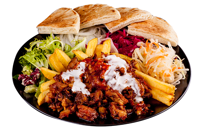 Gyros tál krumplival