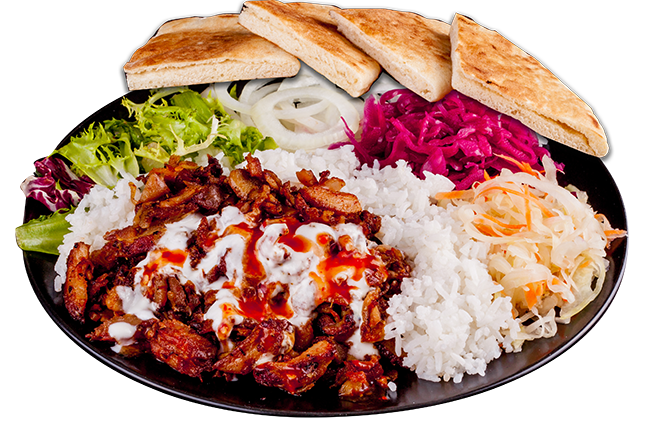 Gyros tál rizzsel
